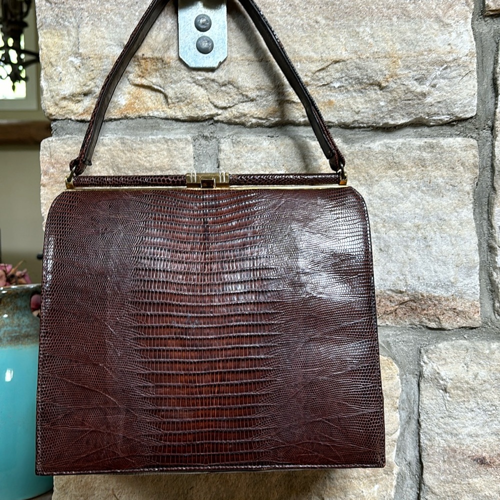 Vintage lizard bag